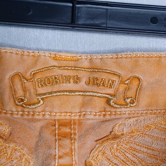 Robin's Jean Pants Mens 36 Apricot Velvet Slim Straight Casual HipHop Streetwear - Picture 12 of 14